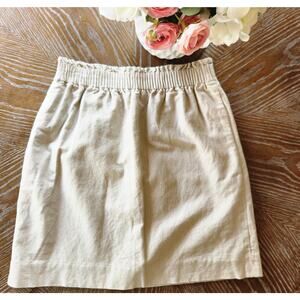J Crew City Linen Blend Short‎ Mini Skirt size 0 (X-Small)